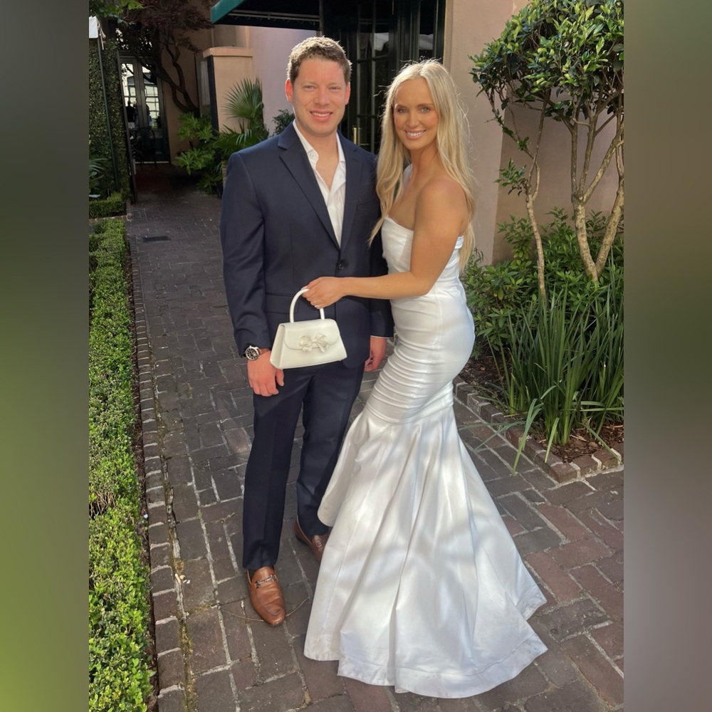 Michael Costello x Revolve Anyssa Gown Bridal White Ivory